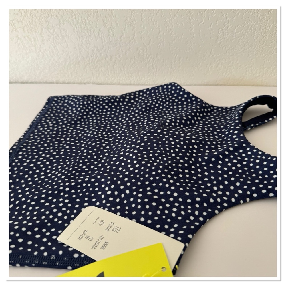 Girl’s Cropped Tank Top All In Motion Navy - Picture 4 of 4